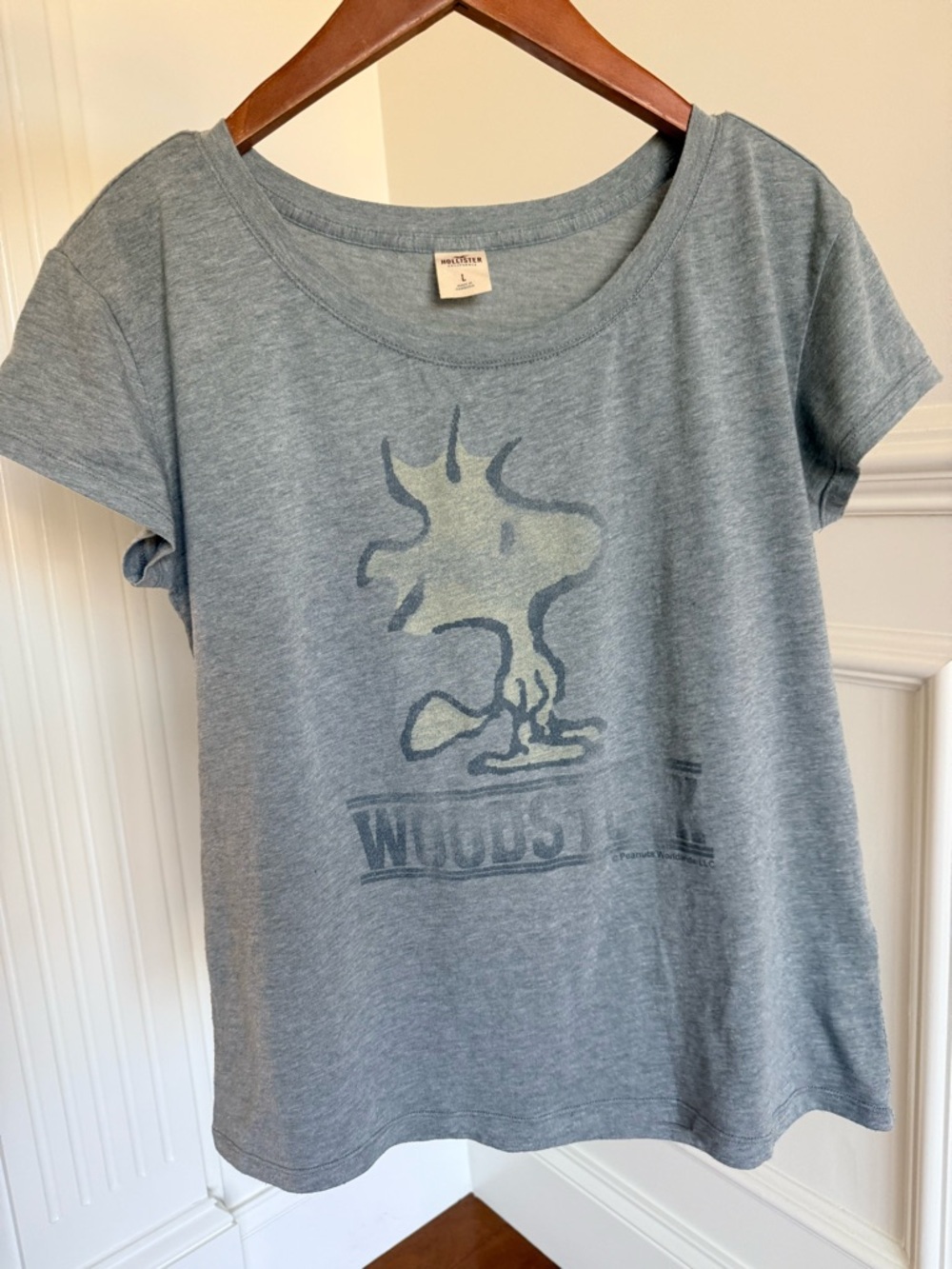 Holister Women Peanuts Graphic Tee Shirt Woodstock / Free Bird T Top Y2K Size L
